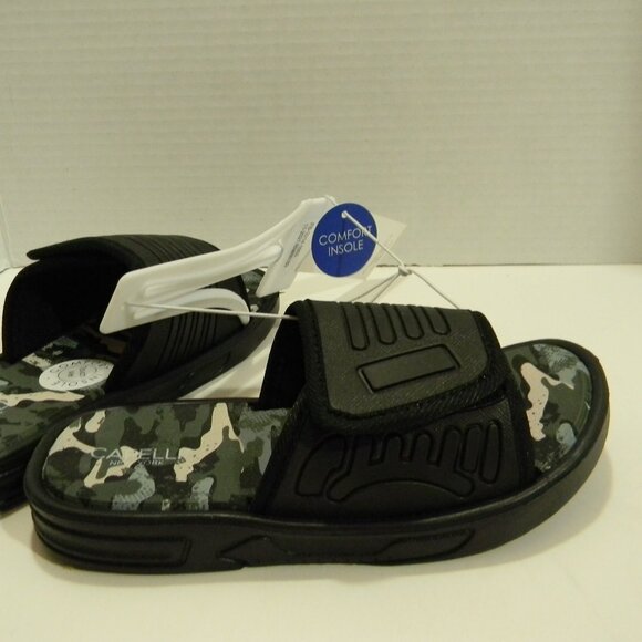 Capelli New York Boys Slides Sandals Flip Flops Comfort Insole Adjustable Camo - Picture 2 of 4